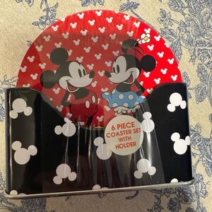 Disney Mickey and Minnie Mouse Coaster Set - 6 coasters